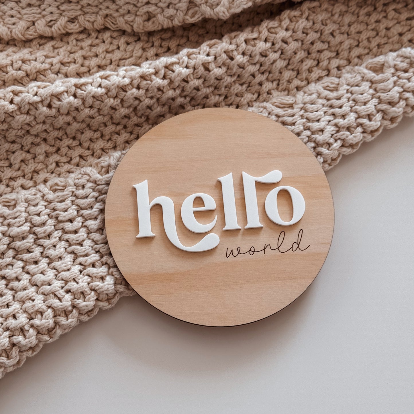 'Hello World' Announcement Plaque