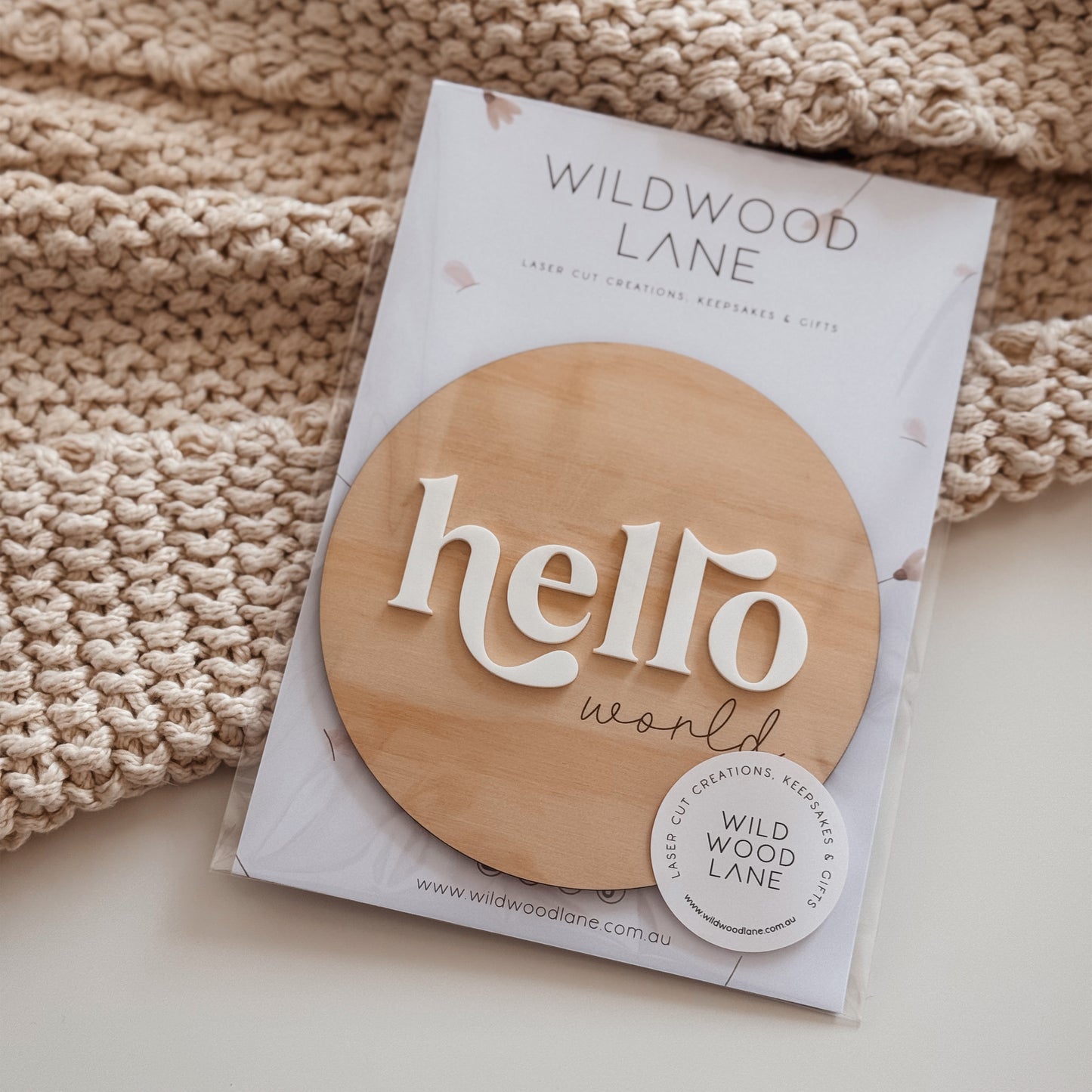 'Hello World' Announcement Plaque