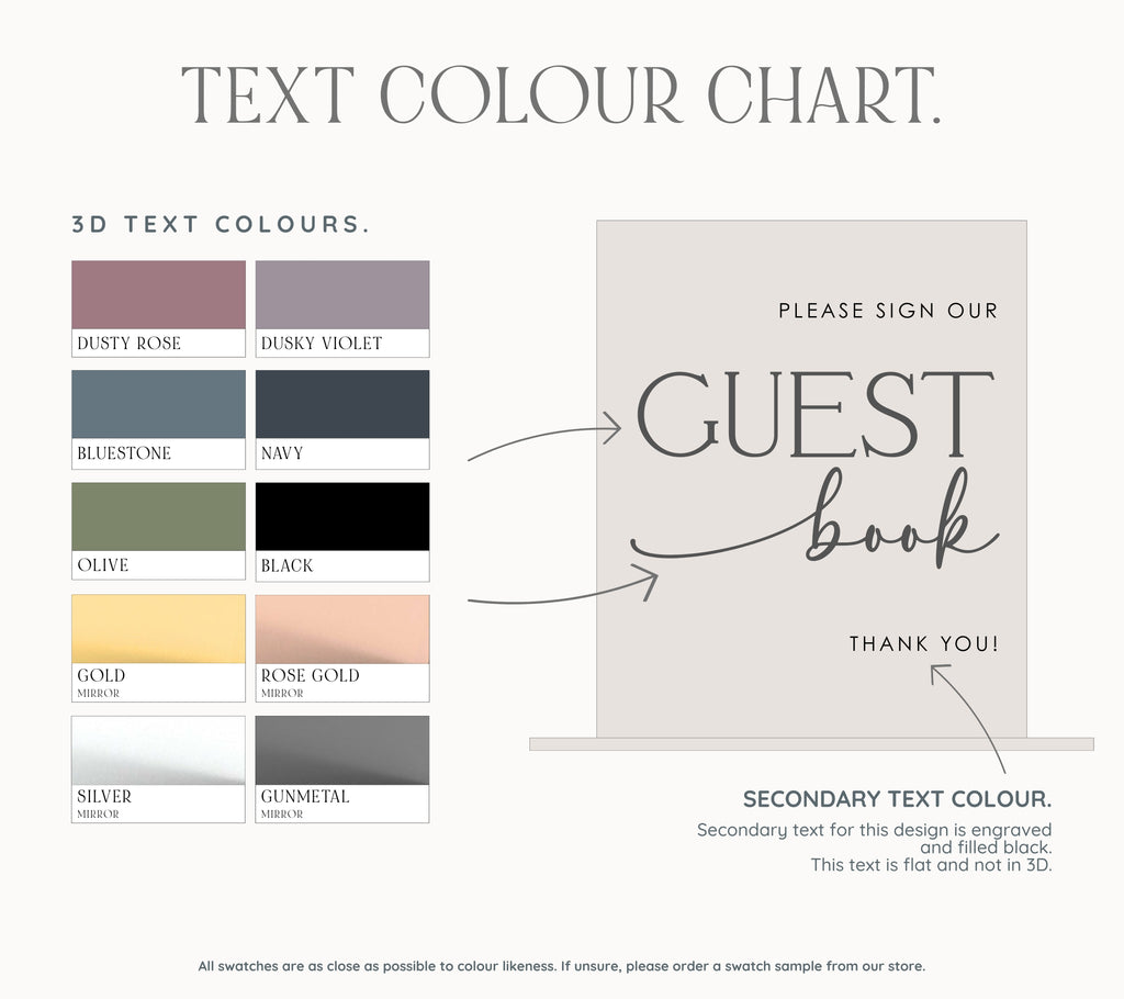 White + Gold Guest Book Sign
