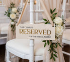 'Reserved' Seating Sign - Heirloom + Gold