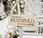 'Reserved' Seating Sign - Heirloom + Gold