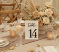White & Black Glossy Table Numbers