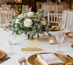 Clear + Gold Mirror Table Numbers