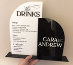 The Drinks Menu - White + Black Duo