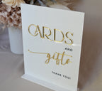 White + Gold Guest Book Sign