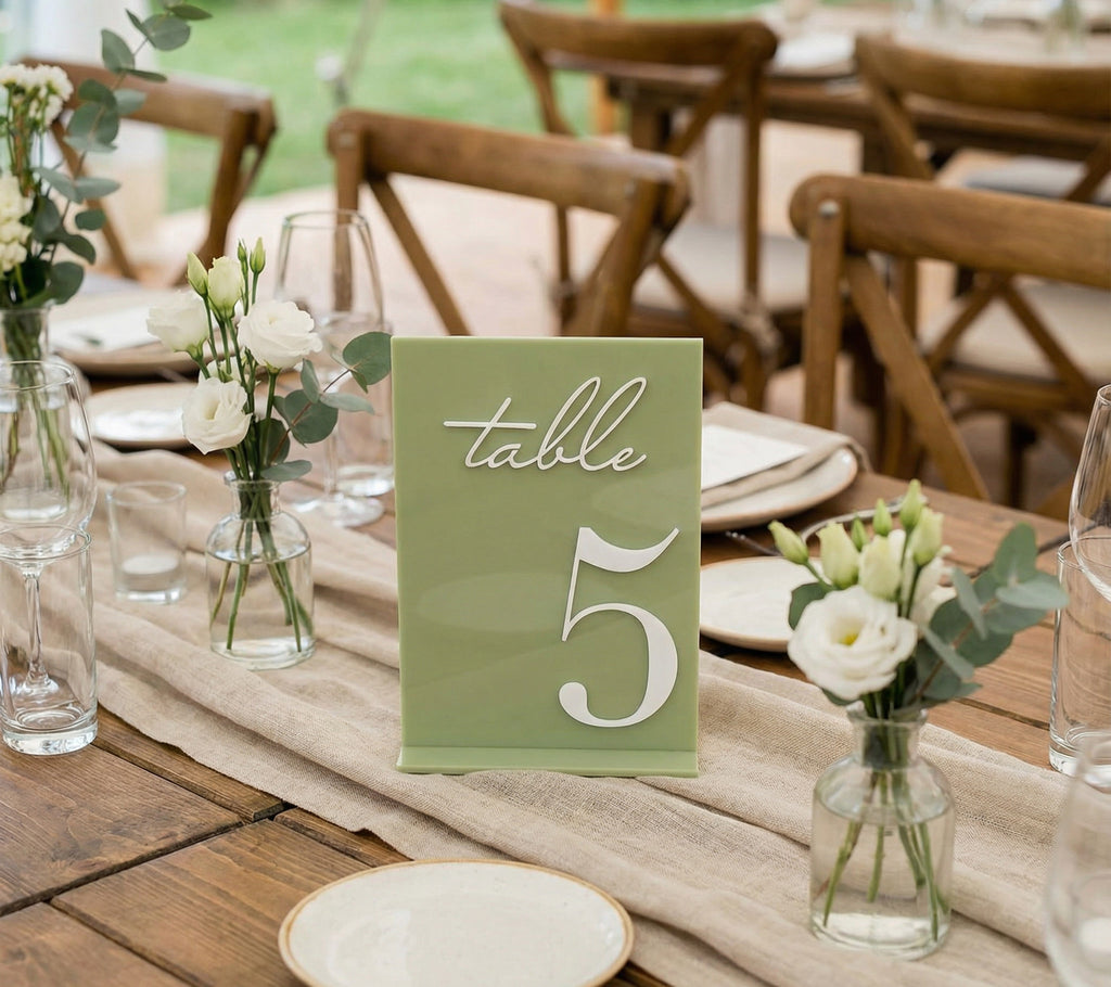 Eucalyptus Glossy Table Numbers