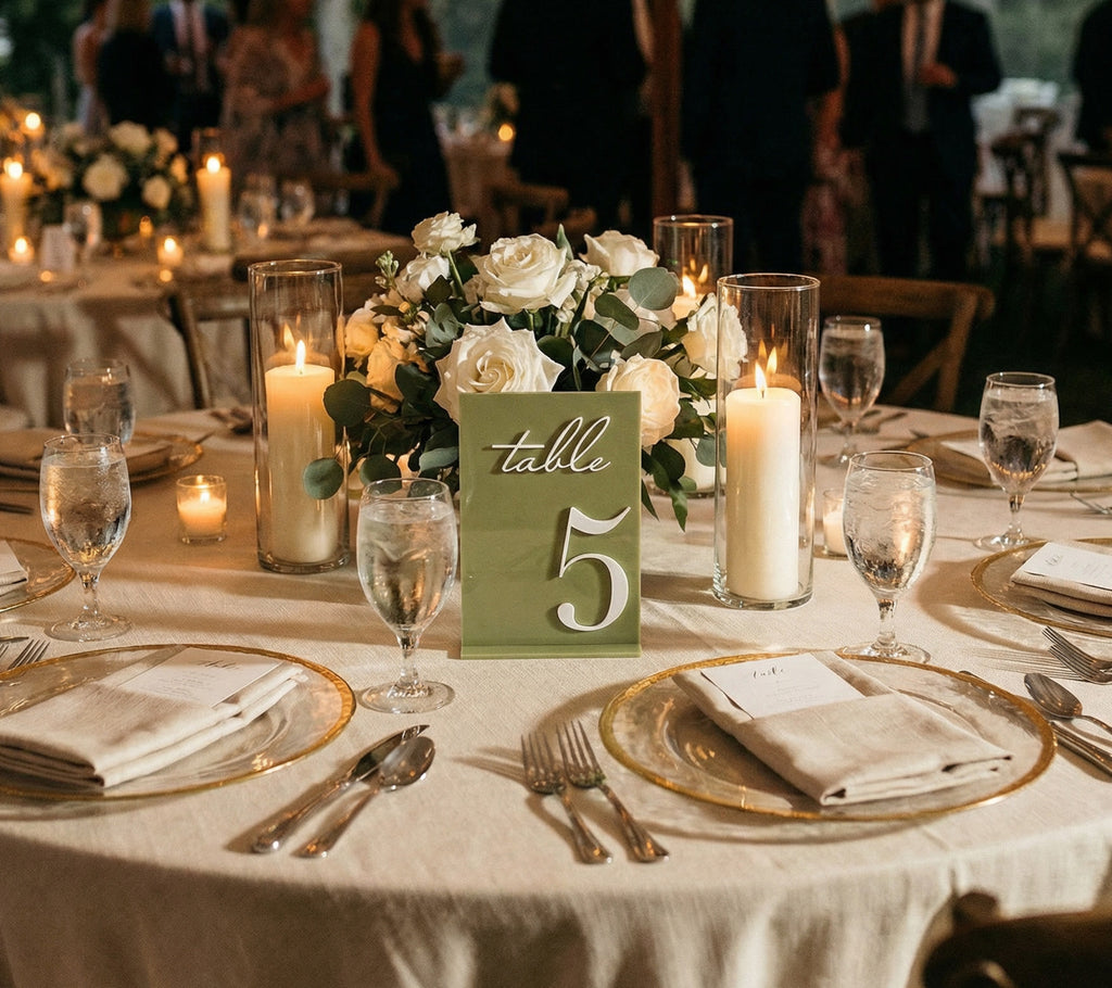 Eucalyptus Glossy Table Numbers