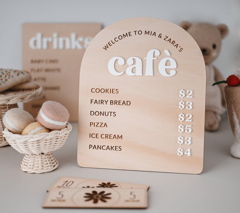 Personalised Café Menu