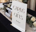 Silver Mirror Cards & Gifts Sign