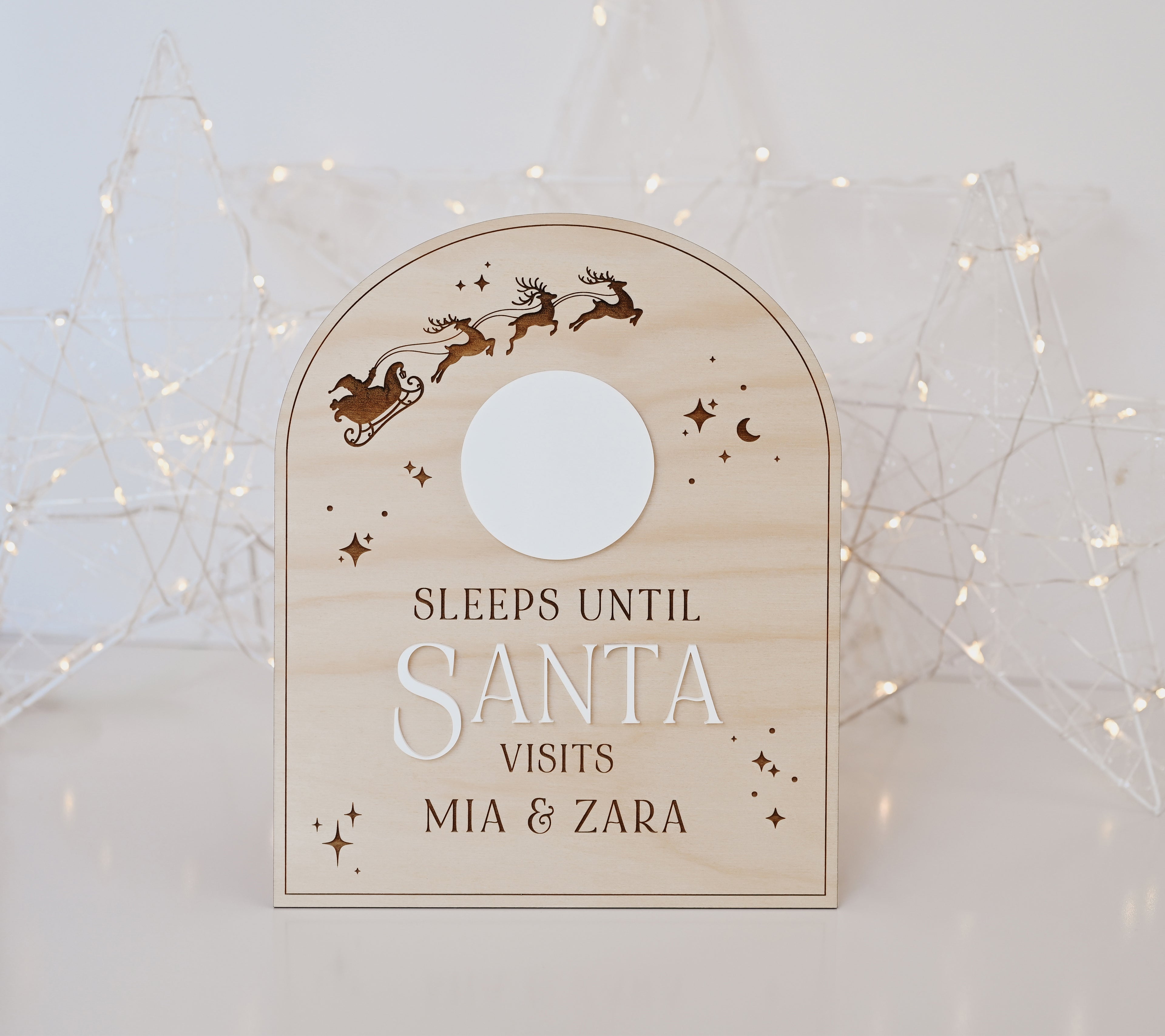 'Sleeps Till Santa' Countdown Board