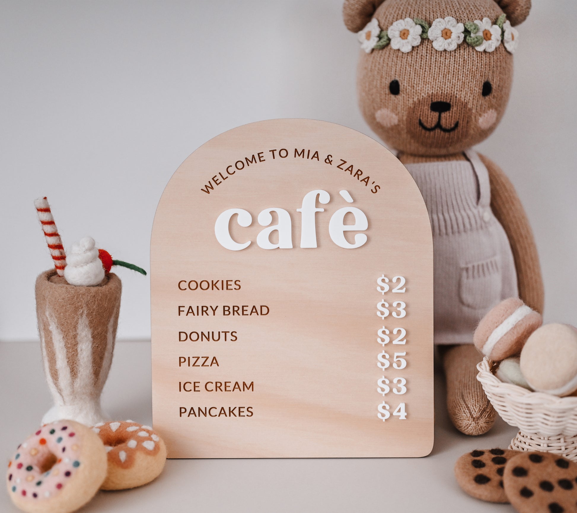 Personalised Café Menu
