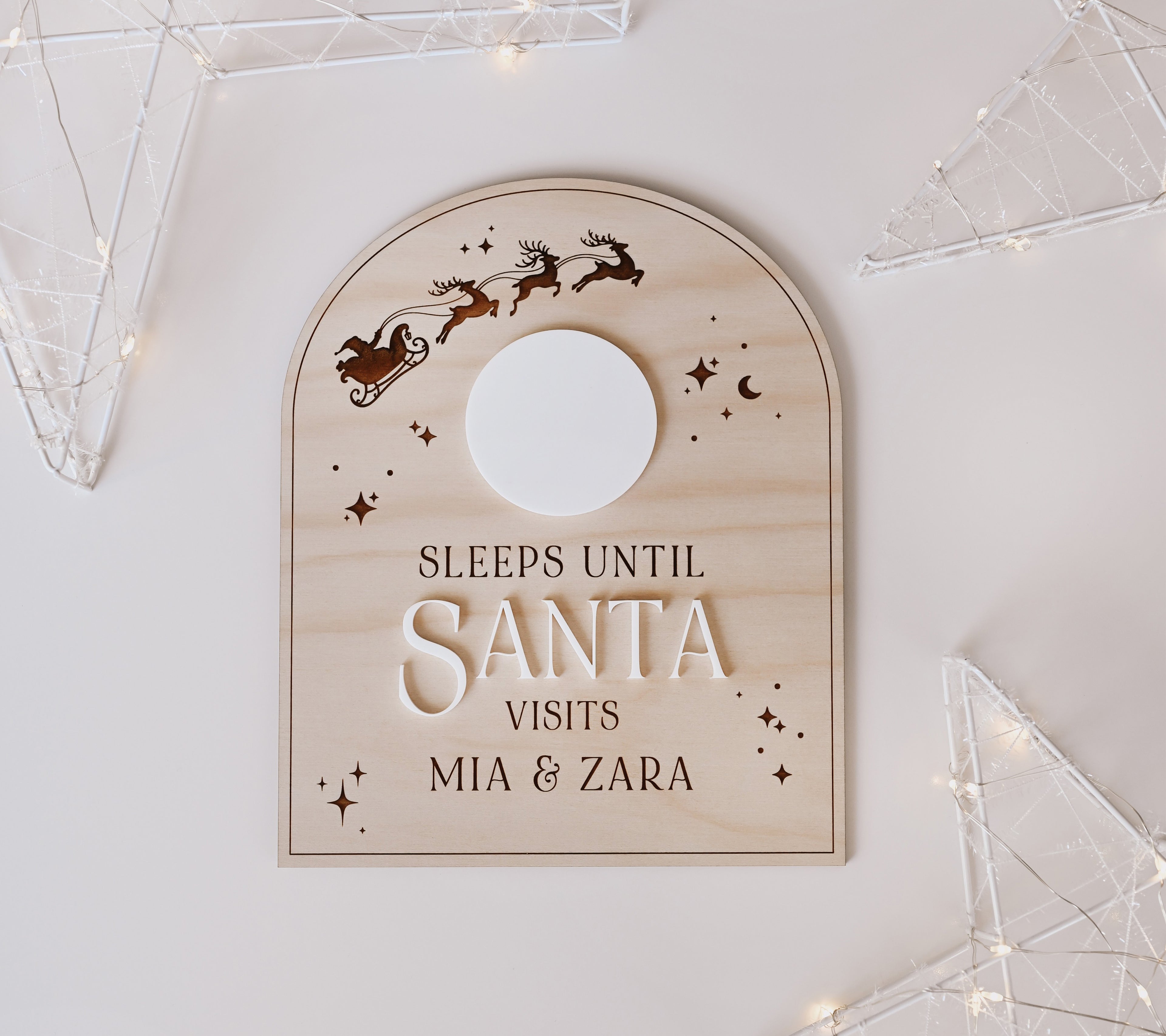 'Sleeps Till Santa' Countdown Board