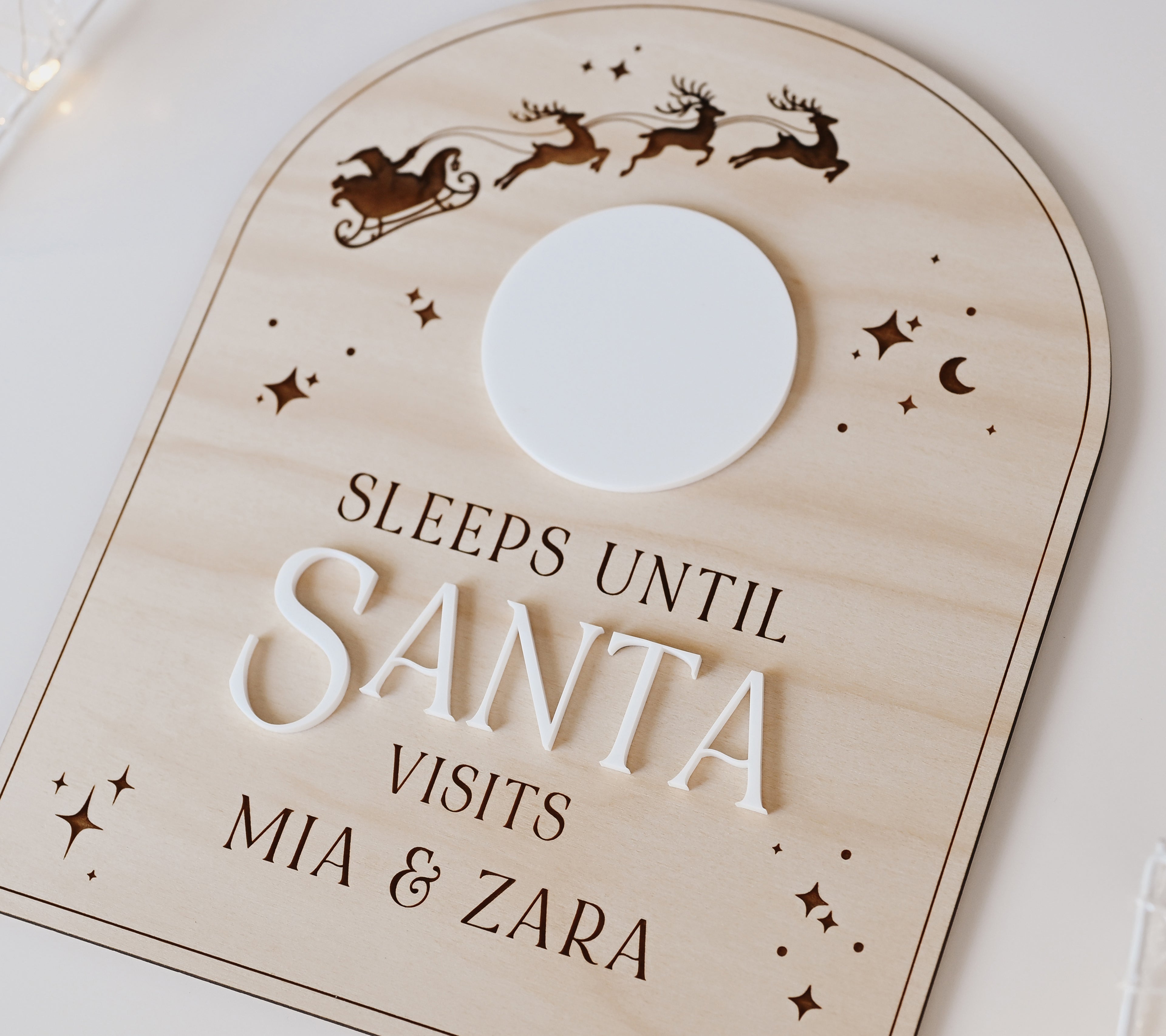 'Sleeps Till Santa' Countdown Board