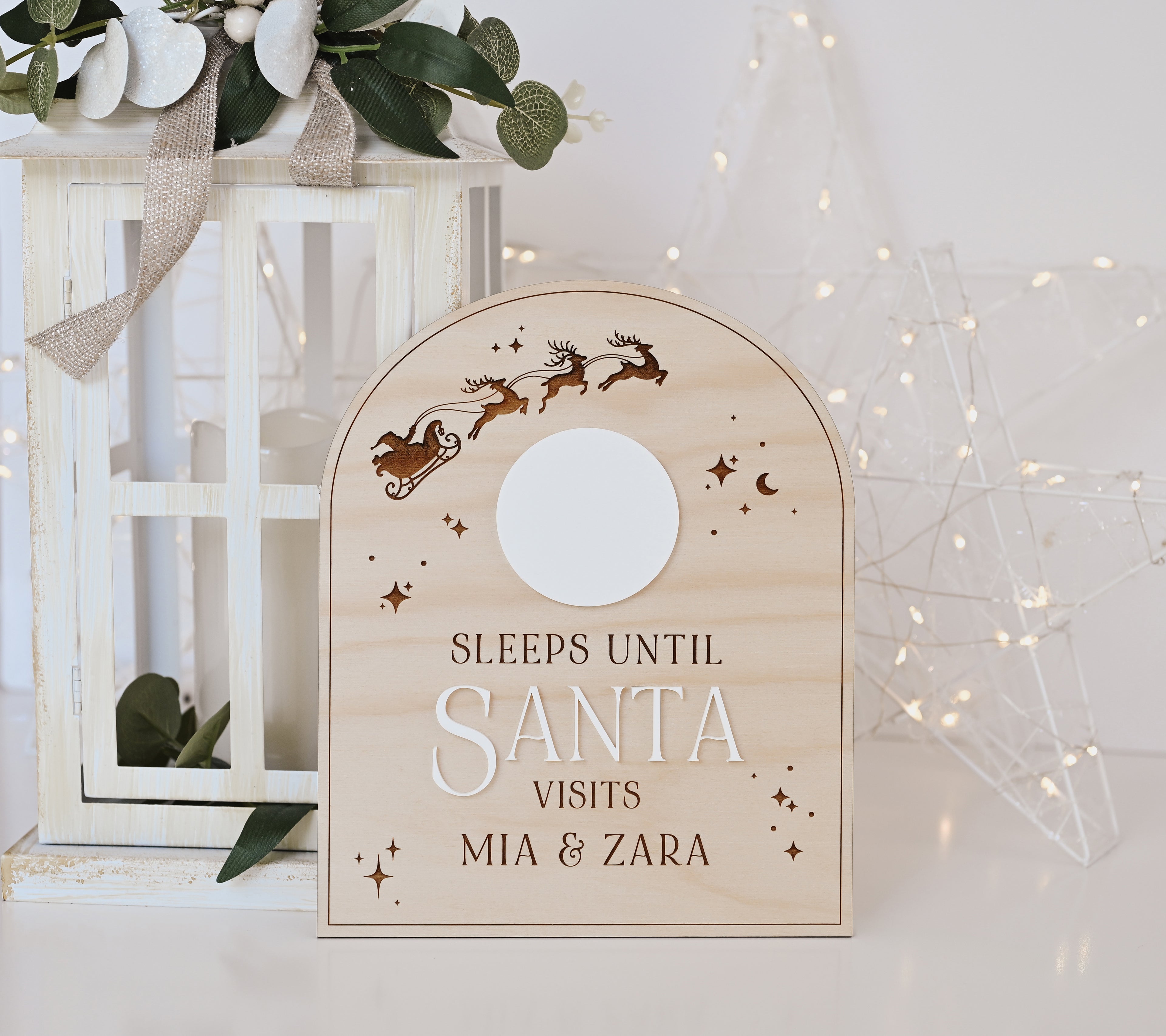 'Sleeps Till Santa' Countdown Board