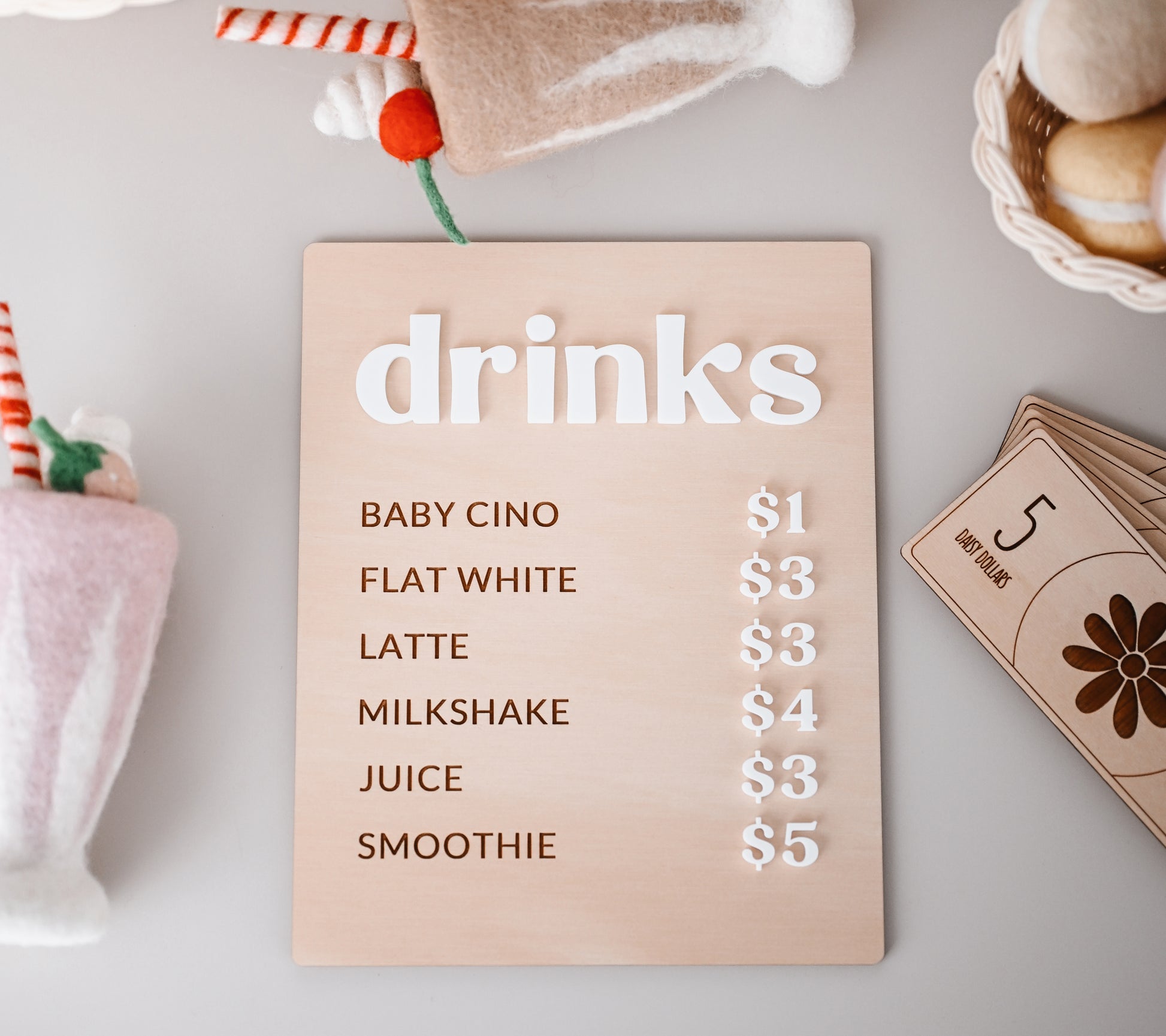 Café Drinks Menu
