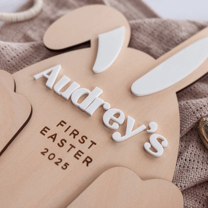 'My First Easter' Footprint Sign