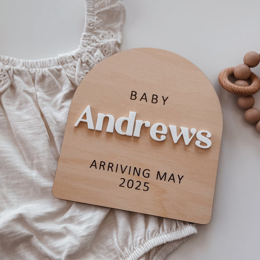 Pregnancy Announcement Plaque