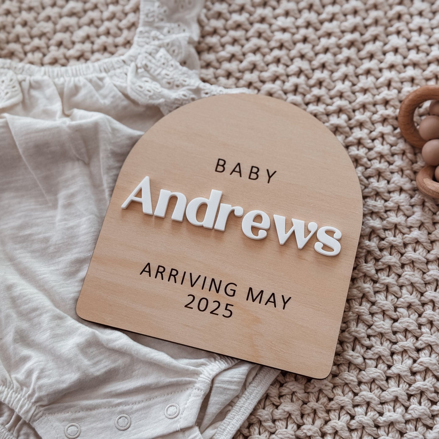Pregnancy Announcement Plaque