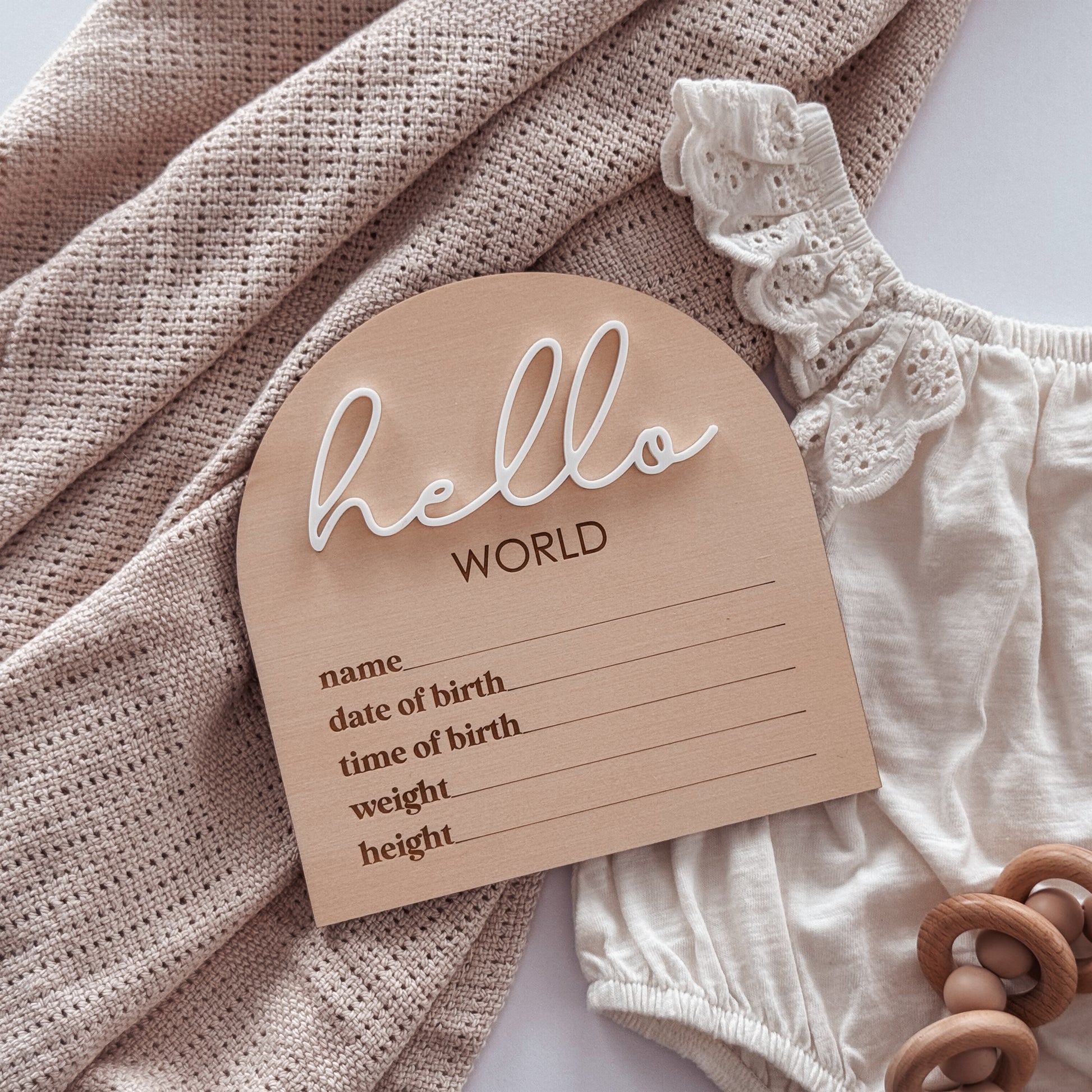 'Hello World' Announcement Plaque