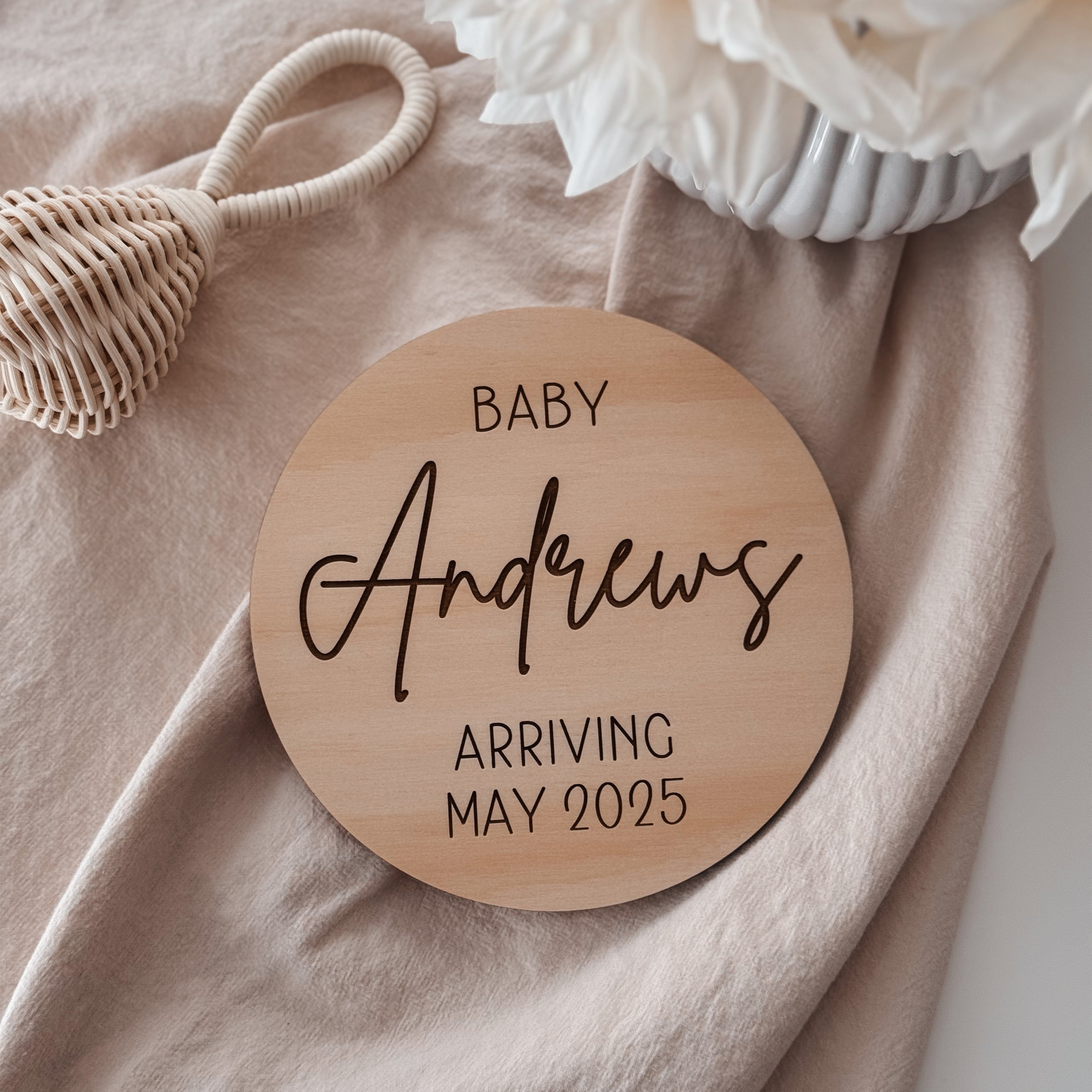 Personalised Announcement Plaque