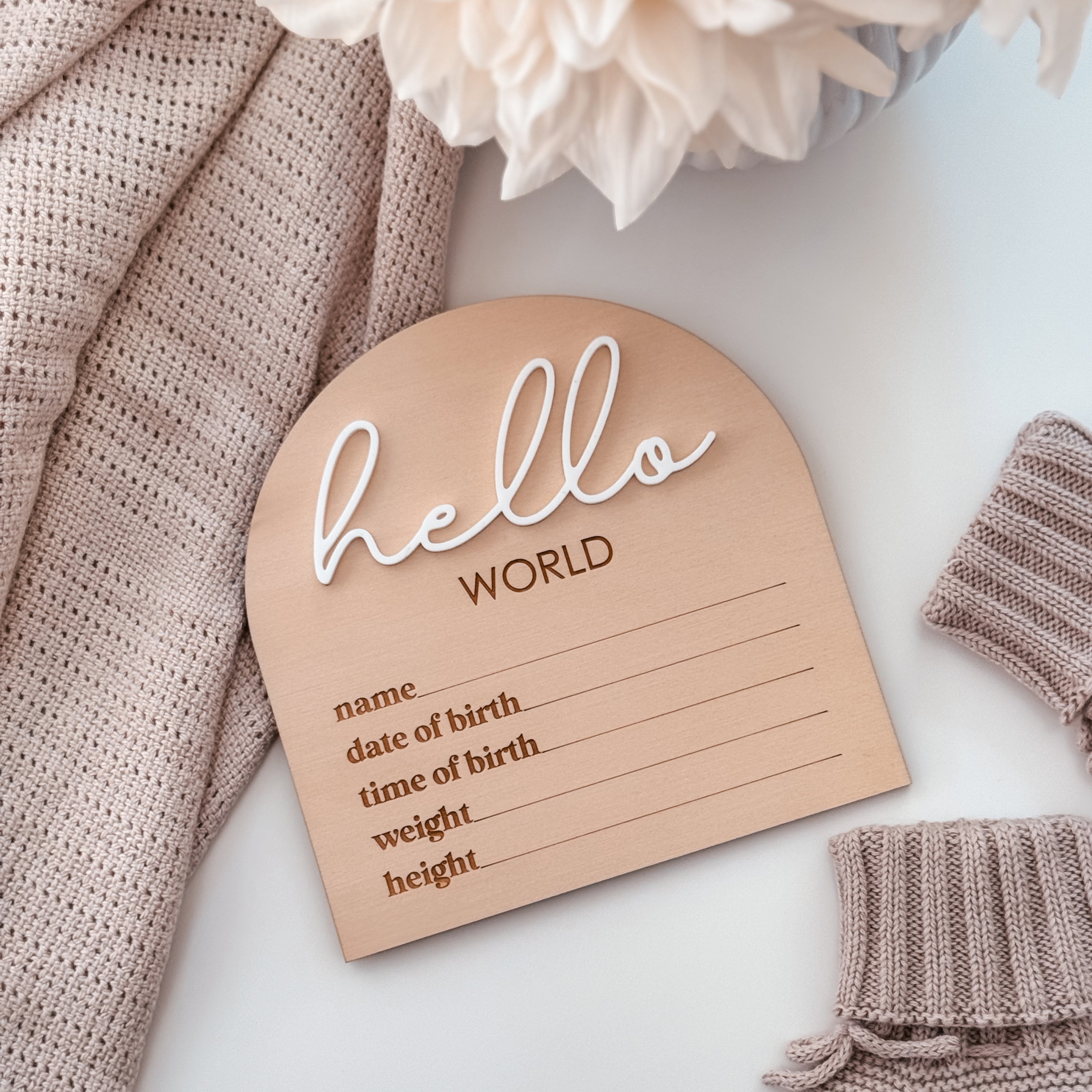 'Hello World' Announcement Plaque