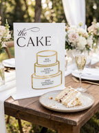 Wedding Cake Flavours Sign